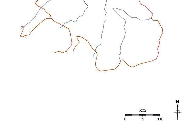 Roads and rivers around Teouma Bay