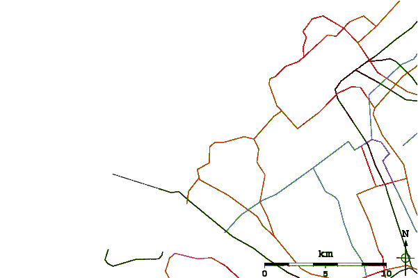 Roads and rivers around Ter Heijde
