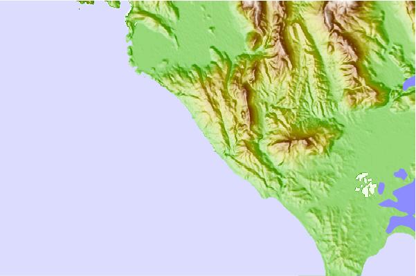 Surf spots located close to Teris Point (Lygias)