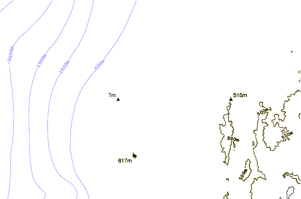 Shoreline around Termales