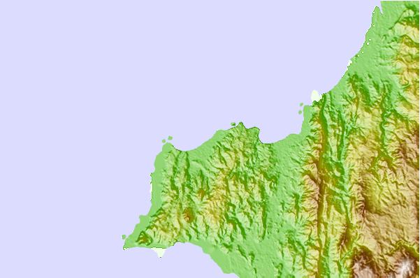 Surf spots located close to Termales