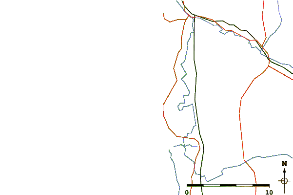 Roads and rivers around Terminus Berck