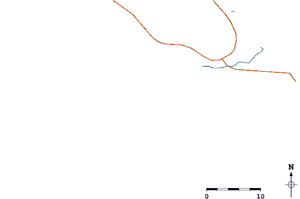 Roads and rivers around Teupah