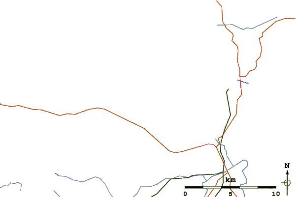 Roads and rivers around The Bar