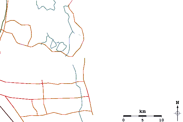 Roads and rivers around The Barge