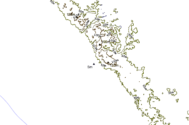 Shoreline around The Bluff-North Side