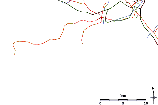 Roads and rivers around The Boiler