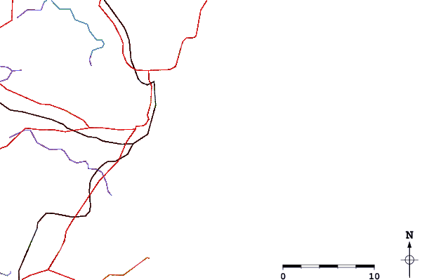 Roads and rivers around The Boot