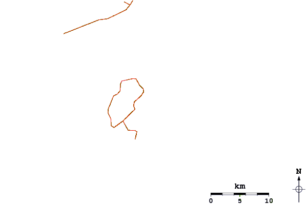 Roads and rivers around The Bowl