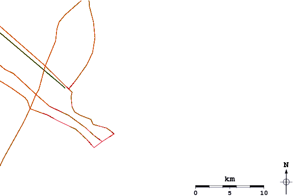 Roads and rivers around The Castle