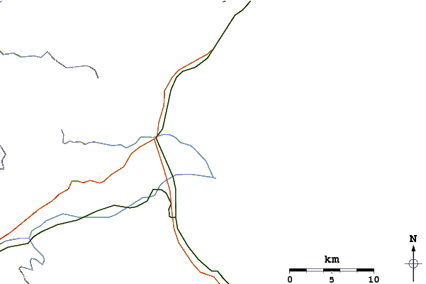 Roads and rivers around The Core