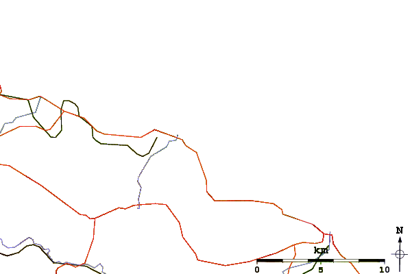 Roads and rivers around The Cove