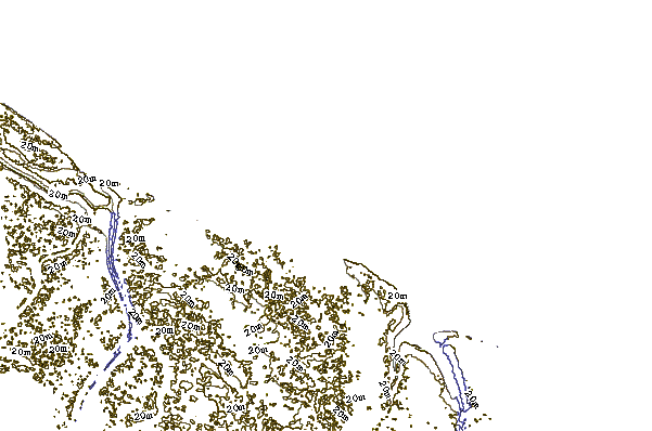 Shoreline around The Delta