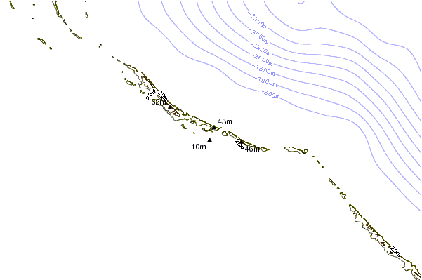 Shoreline around The Dump