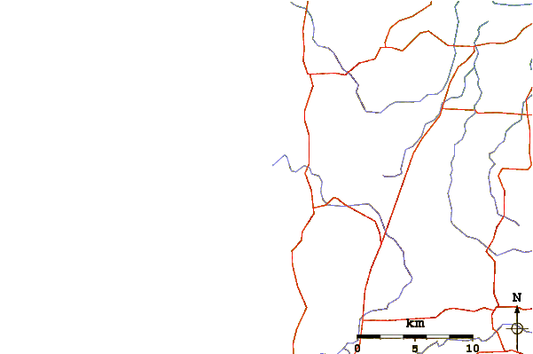 Roads and rivers around The Gallows