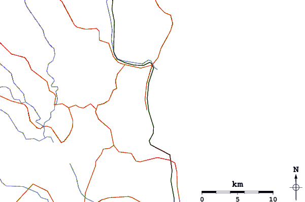 Roads and rivers around Napier - The Gap