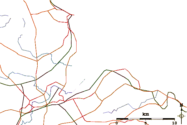 Roads and rivers around The Gare