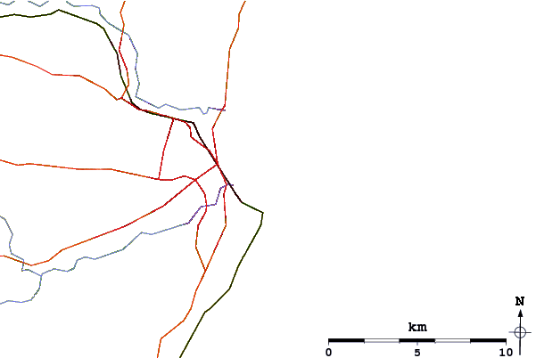 Roads and rivers around The Harbour