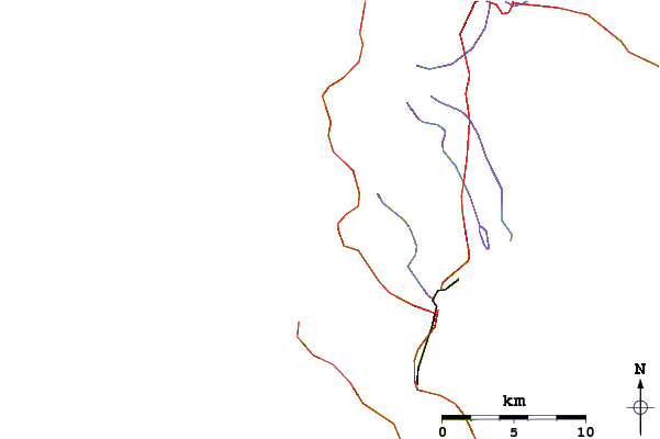 Roads and rivers around The Hoek