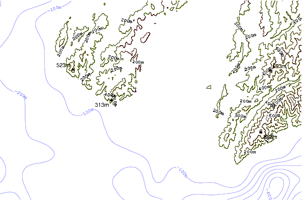 Shoreline around The Island (Island Bay)