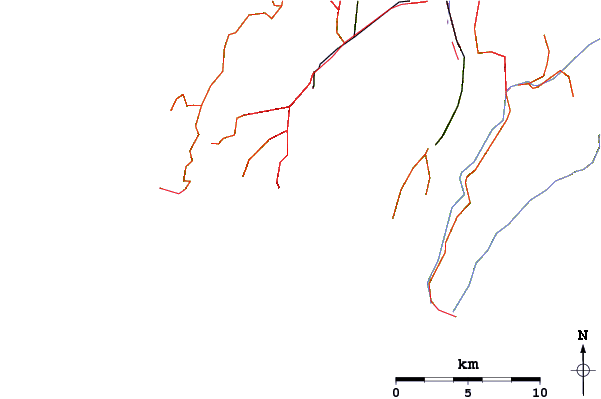 Roads and rivers around The Island (Island Bay)