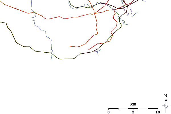 Roads and rivers around The Knap