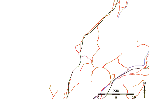 Roads and rivers around The Pa Point