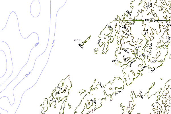Shoreline around The Pa