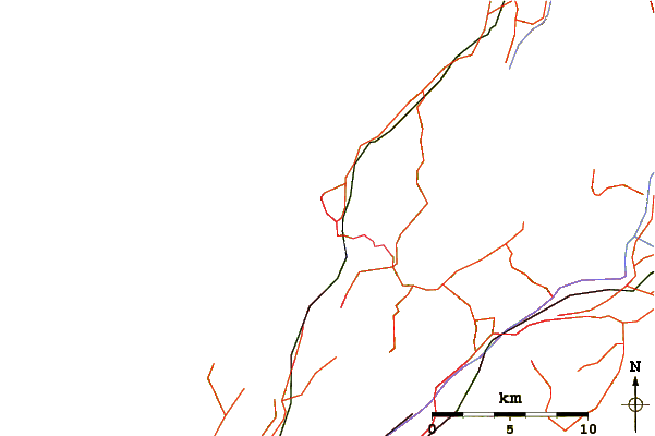Roads and rivers around The Pa