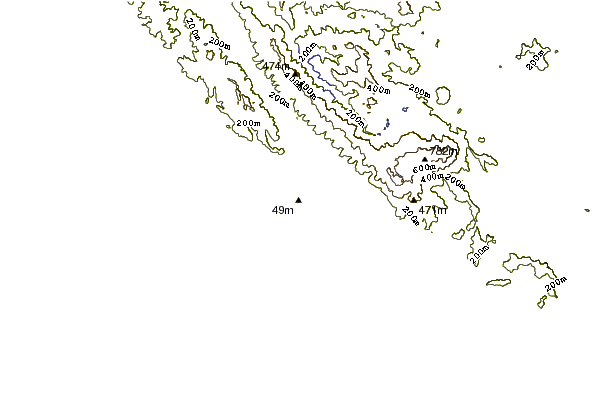 Shoreline around The Patch