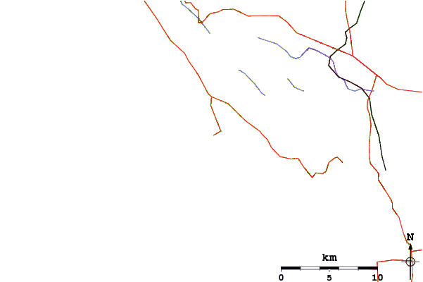 Roads and rivers around The Patch