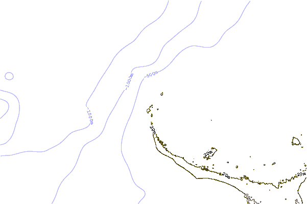 Shoreline around The Peak