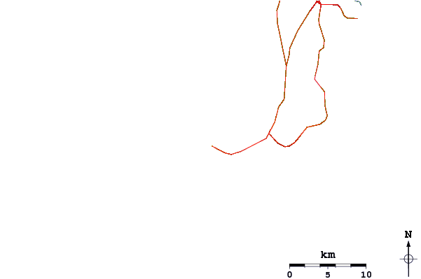 Roads and rivers around The Peak