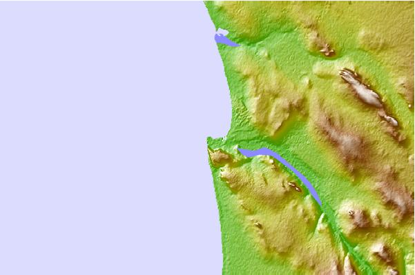 Surf spots located close to The Point (Elands Bay)