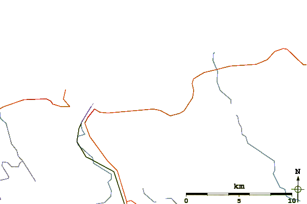 Roads and rivers around The Pole