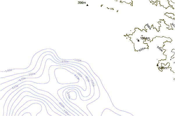 Shoreline around The Ranch