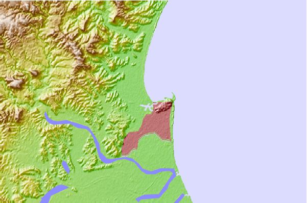 Surf spots located close to Napier - The Reef