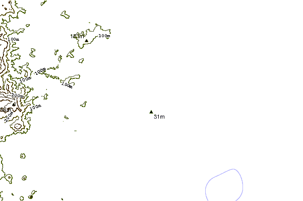 Shoreline around The Reef