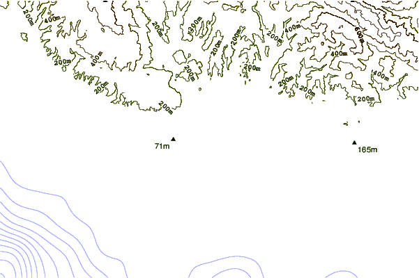 Shoreline around The Rivermouth