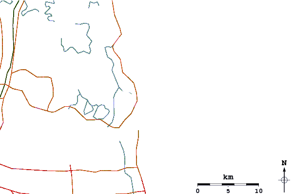 Roads and rivers around The Shoals