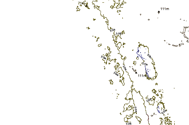 Shoreline around The Spot