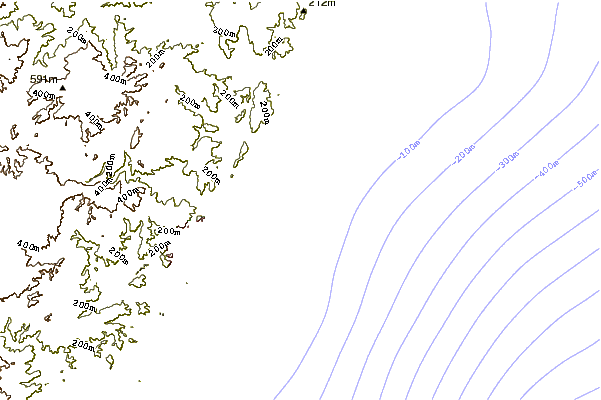 Shoreline around The Spot