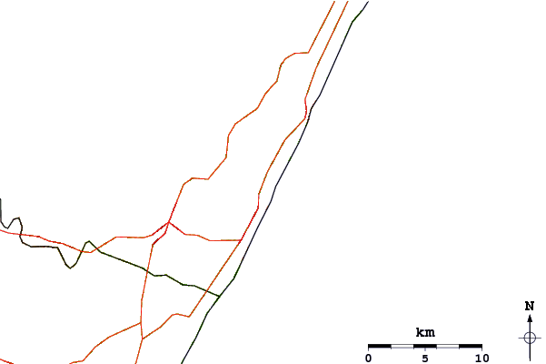 Roads and rivers around The Spot