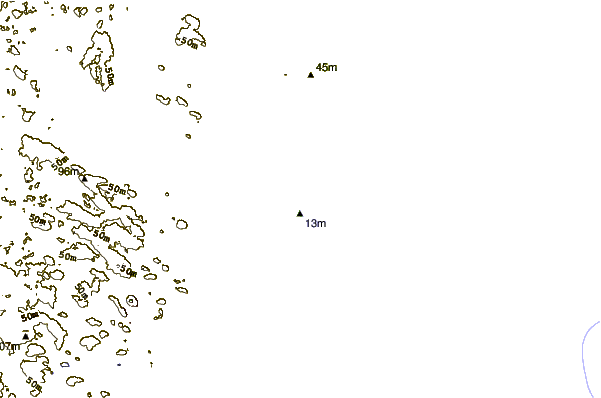 Shoreline around The Wall