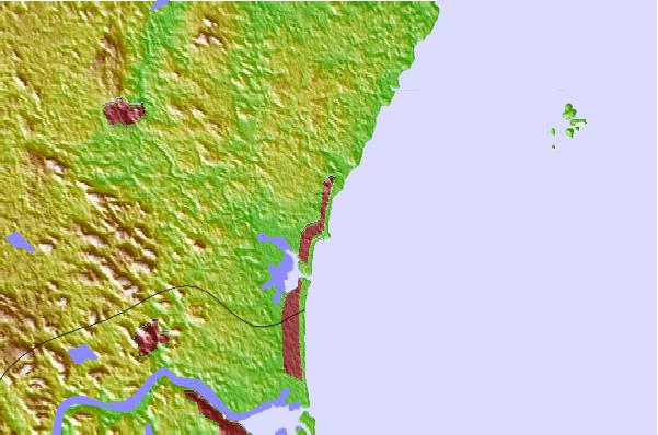Surf spots located close to The Wall