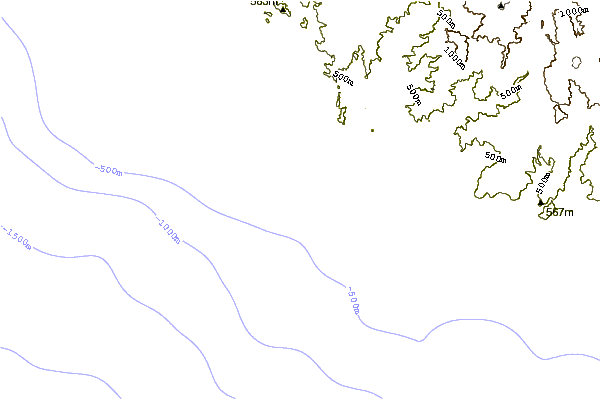 Shoreline around The Wash Right