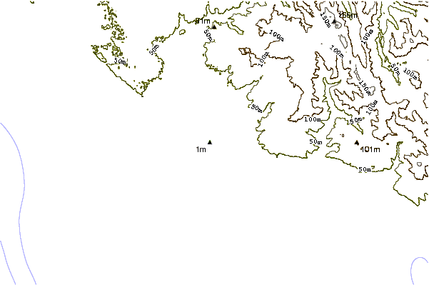 Shoreline around The Well