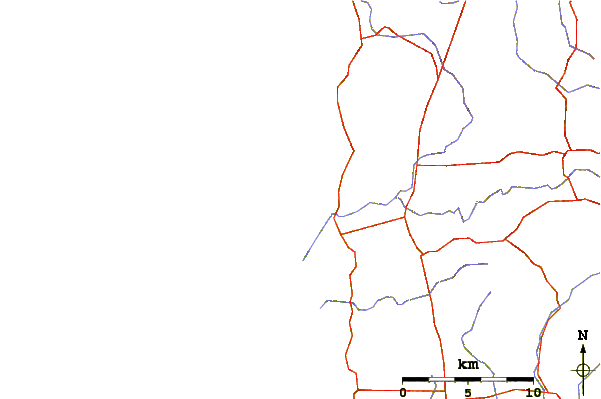 Roads and rivers around The Womb