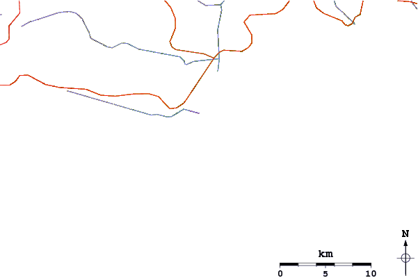 Roads and rivers around The Wreck