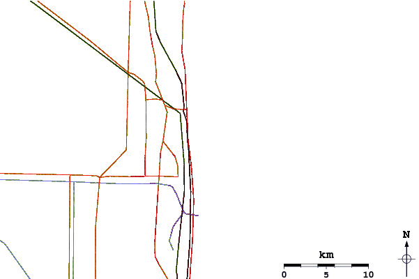 Roads and rivers around The Cove
